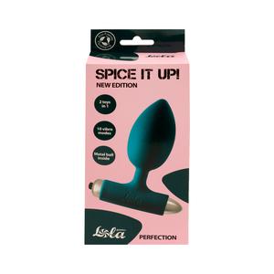 Анальная пробка с вибрацией SPICE IT UP NEW EDITION PERFECTION DARK GREEN