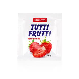 Гель TUTTI-FRUTTI ЗЕМЛЯНИКА серии OraLove одноразовая упаковка 4 г