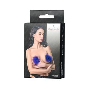 Пэстис Erolanta Lingerie Collection круглые с пухом фиолетовые