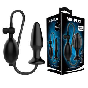 Анальная пробка надувная Mr. Play Inflatable Anal Plug, черная