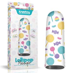 Вибропуля перезаряжаемая "Rechargeable Lollipop Massager", Белый