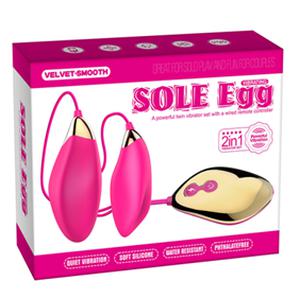 Виброяца "Sole Egg" на д.у. pink