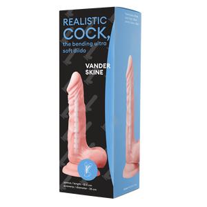 Фаллоимитатор Vander Realistic Cock Bending Ultra Soft Dildo 7.1, Светлый