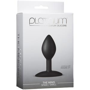 Анальная пробка Platinum Premium Silicone - The Mini's Spade Small - Black S черная