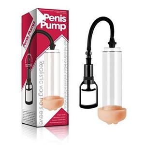 Вакуумная помпа Penis Pump Realistic Mouth Sleeve, Прозрачный