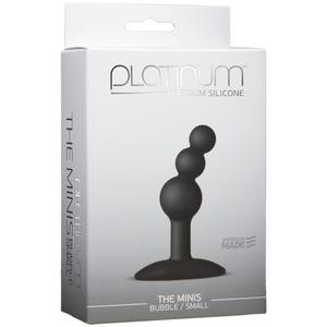 Анальный стимулятор Platinum Premium Silicone - The Mini's Bubble Small - Black S черный