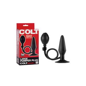 Анальная пробка-расширитель COLT LARGE PUMPER PLUG черная из силикона