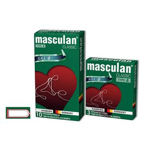 Презервативы Masculan Classic 4,  3 шт.  Увеличенного размера (XXL) 3/16 УПАК