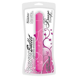 Вибромассажер PowerBullet Breeze Flow 5" Fuschia с узором, розовый