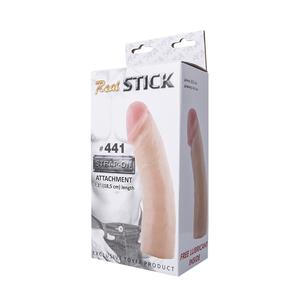 Фаллоимитатор-насадка Realstick 441, телесный, 18,5 см.