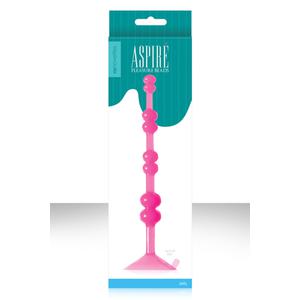 Анальная елочка ASPIRE' PLEASURE BEADS на присоске розовая