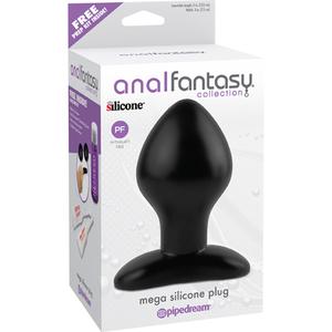 Анальная пробка MEGA SILICONE PLUG мега большая черная