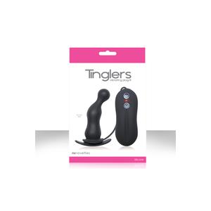 Анальная пробка Tinglers - Plug III с вибрацией черная