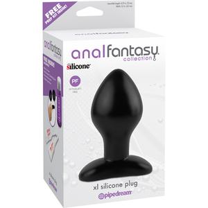 Анальная пробка XL SILICONE PLUG экстра большая черная