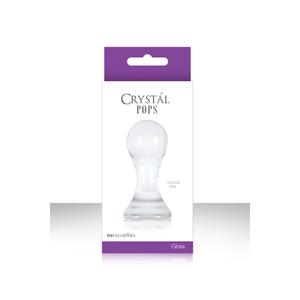 Анальный стимулятор Crystal Pops Small из стекла прозрачный