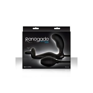 Анальный стимулятор с кольцом на пенис и мошонку Renegade Men's Pleasure System с увеличением объема