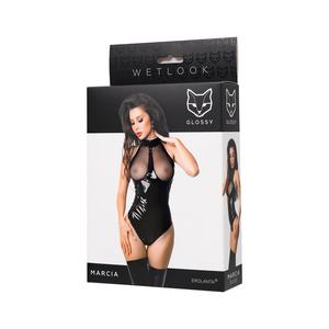 Боди Glossy Marcia из материала Wetlook, S