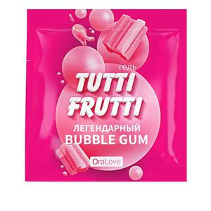 Интимный гель TUTTI-FRUTTI BUBBLE GUM 4 г