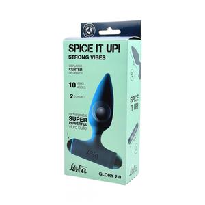 Пробка анальная с перезаряжаемой вибропулей Spice it Up Glory 2.0