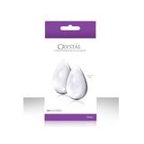 Вагинальные шарики CRYST'AL KEGEL EGGS из стекла большие прозрачные