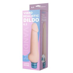 Вибромассажёр "Vibro Realistic Dildo 6.30", Светлый