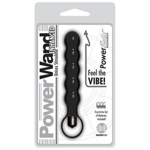 Вибро-цепочка Power Wand Enhanced Unisex Stimulator Black черная