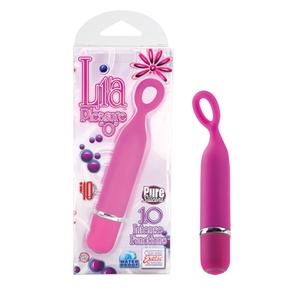 Вибромассажер Lia Mini-Massager Collection - Pleasure “O” из силикона розовый