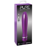 Вибромассажер PURE ALUMINIUM - PURPLE LARGE рельефный фиолетовый