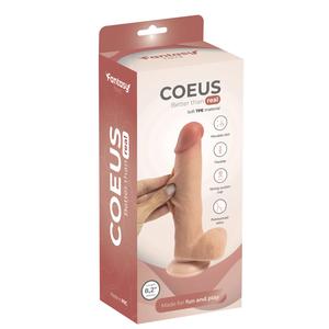 Ультра реалистичный фаллоимитатор Coeus с подвижной кожей, на присоске, 21 см Fantasy Toys