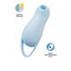 Вакуум-волновой стимулятор клитора с вибрацией Satisfyer Pocket Pro 1, силикон, голубой, 13,9 см