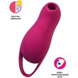 Вакуум-волновой стимулятор клитора с вибрацией Satisfyer Pocket Pro 1, силикон, бордовый, 13,9 см