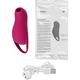 Вакуум-волновой стимулятор клитора с вибрацией Satisfyer Pocket Pro 1, силикон, бордовый, 13,9 см