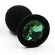 Анальная пробка из силикона dark green