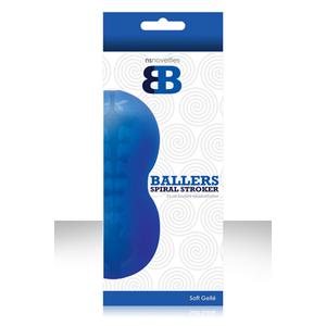 Мастурбатор BALLERS SPIRAL STROKER синий