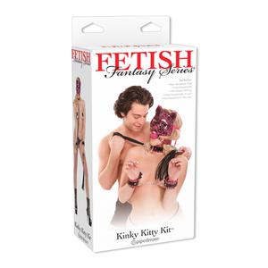 Набор для бондажа Fetish Fantasy Series  Kinky Kitty Kit черный с розовым