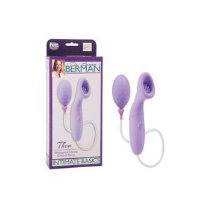 Помпа Waterproof Silicone Clitoral Pump Collection Thea с вибрацией фиолетовая