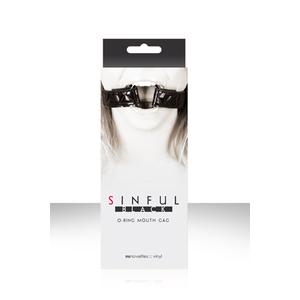 Расширитель для рта Sinful Black O-Ring Mouth Gag черный