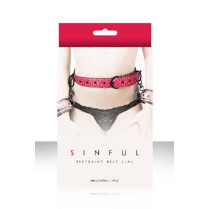 Ремень на пояс Sinful Restraint Belt Large розовый