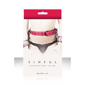 Ремень на пояс Sinful Restraint Belt Small розовый