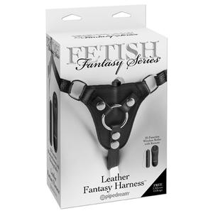 Страпон-трусики Fetish Fantasy Series Leather Fantasy Harness женские для крепления фаллоимитаторов