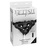 Страпон-трусики Fetish Fantasy Series Leather Lover's Harness женские с рюшами для крепления фаллоим