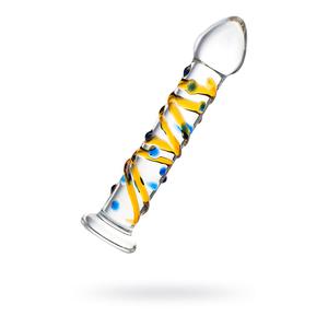 Фаллоимитатор Sexus Glass, стекло, прозрачный, 17,5 см