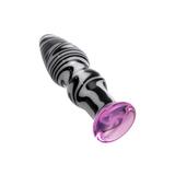 Анальная втулка Sexus Glass, стекло, белый, 12,5 с