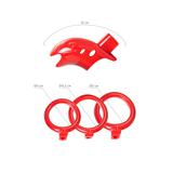 Мужской пояс верности Black&Red by Toyfa, ABS-плас