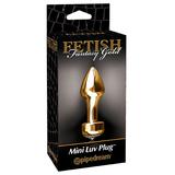 Анальная пробка Fetish Fantasy Gold Mini Luv Plug золотая