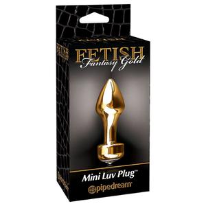 Анальная пробка Fetish Fantasy Gold Mini Luv Plug золотая