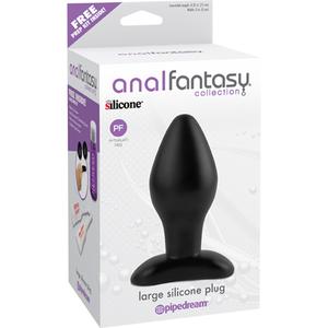 Анальная пробка LARGE SILICONE PLUG большая черная