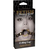 Кляп-рамка Fetish Fantasy Gold O-Ring Gag черный с золотом