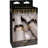 Наручники Fetish Fantasy Gold Cuffs черные с золотом