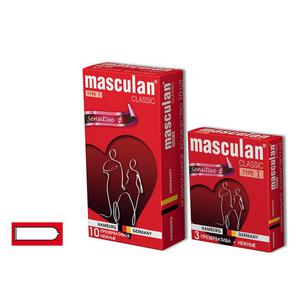 Презервативы Masculan Classic 1,  3 шт.  Нежные (Senitive) ШТ